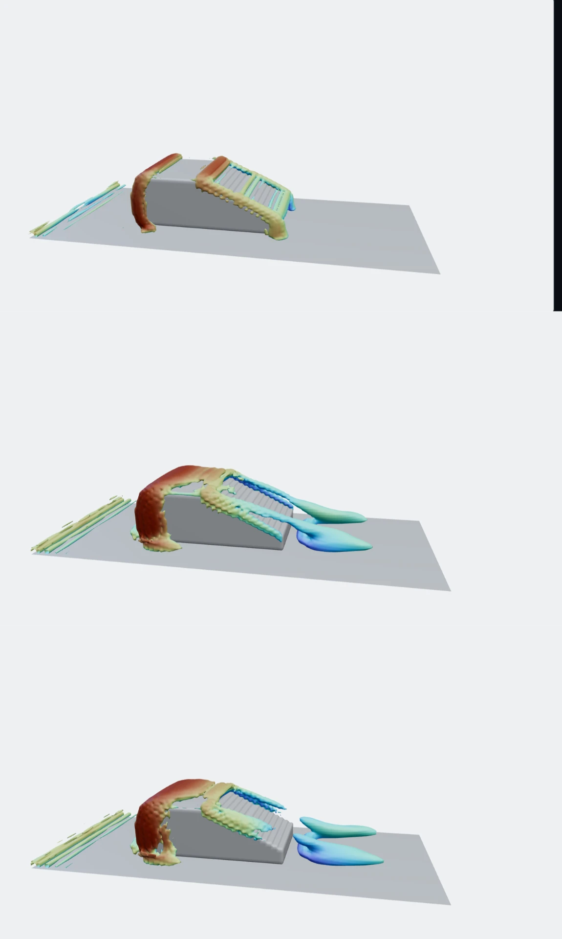 Ahmed-body isosurface sequence