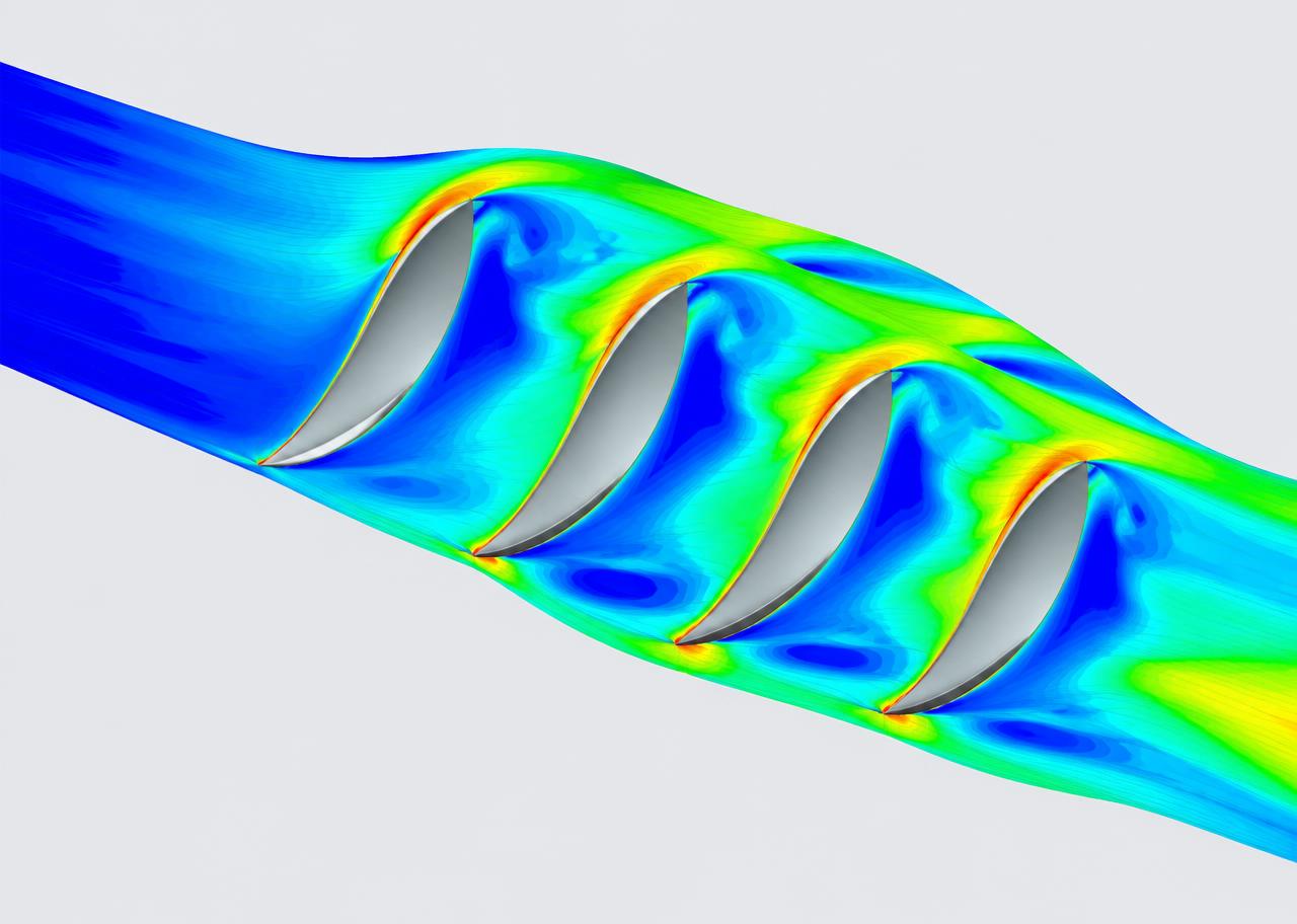 T106A turbine cascade
